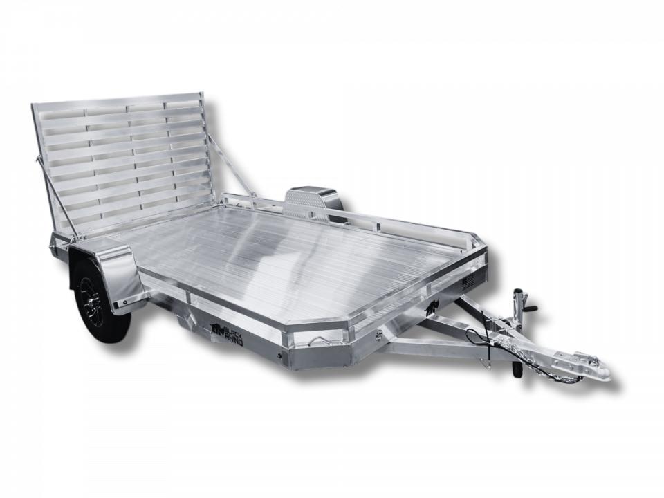 New 2026 Black Rhino Low-pro 7x12' ATV/UTV/Utility Trailer aluminum
