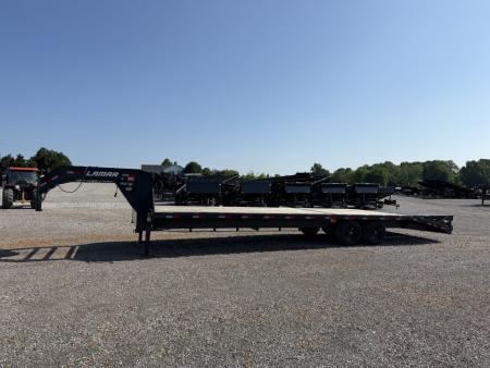 Used 2022 Lamar 102" x 30' 14k Gooseneck Flatbed Trailer