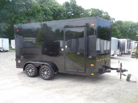 New 2026 Look Trailers 7X14 V nose Black with Black Trim and Extras Cargo / Enclosed Trailer
