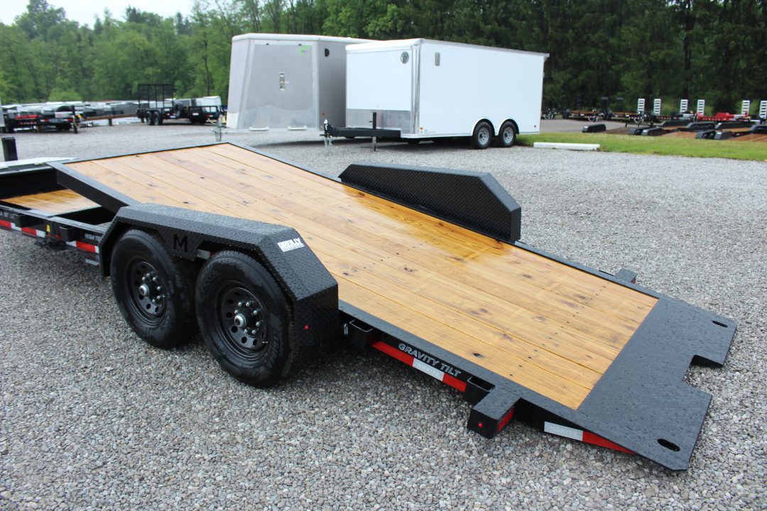 New 2026 Moritz 7' x 16' + 4' Low Pro - Gravity Tilt - Tilt Trailer - 14000# GVW