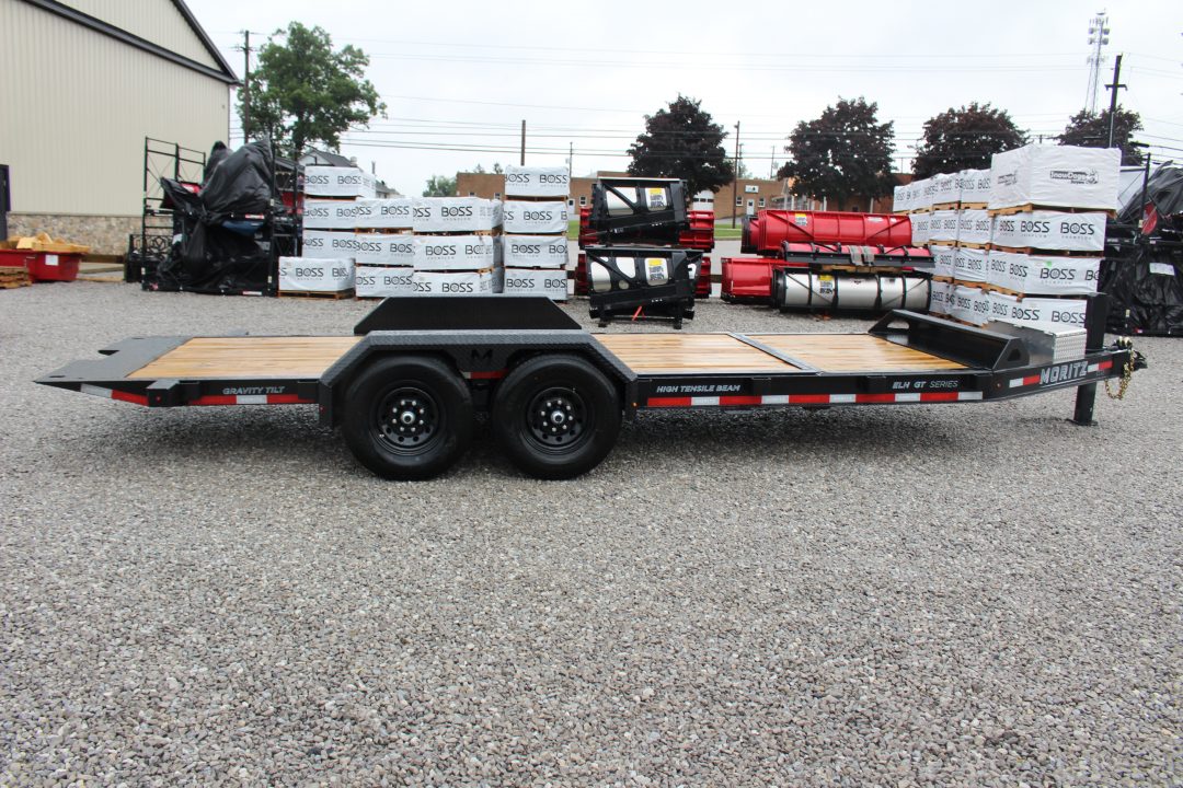 New 2026 Moritz 7' x 16' + 4' Low Pro - Gravity Tilt - Tilt Trailer - 14000# GVW