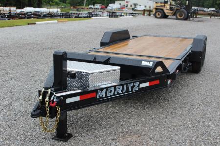 New 2026 Moritz 7' x 16' + 4' Low Pro - Gravity Tilt - Tilt Trailer - 14000# GVW