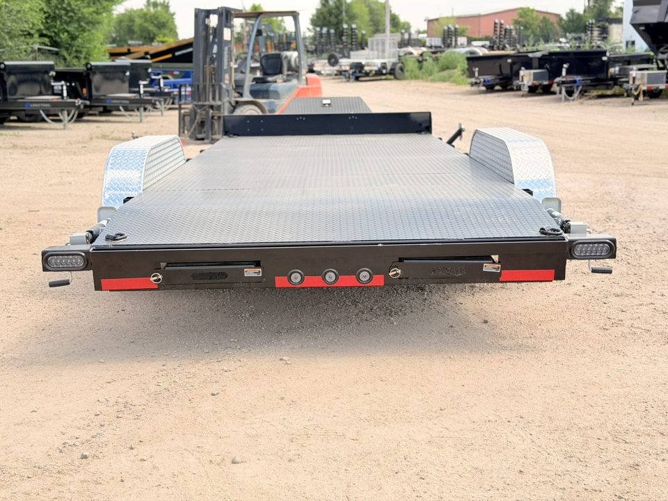 New 2026 Load Trail 7-18 Steel Deck Car Hauler W/ Aluminum Fenders 7K GVWR