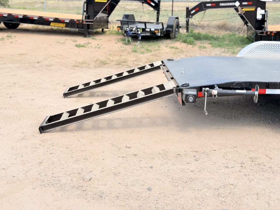 New 2026 Load Trail 7-18 Steel Deck Car Hauler W/ Aluminum Fenders 7K GVWR