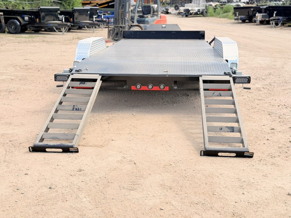 New 2026 Load Trail 7-18 Steel Deck Car Hauler W/ Aluminum Fenders 7K GVWR