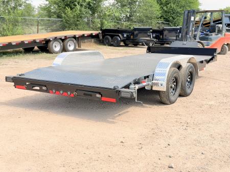 New 2026 Load Trail 7-18 Steel Deck Car Hauler W/ Aluminum Fenders 7K GVWR