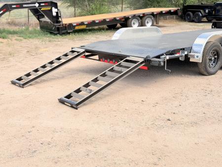 New 2026 Load Trail 7-18 Steel Deck Car Hauler W/ Aluminum Fenders 7K GVWR