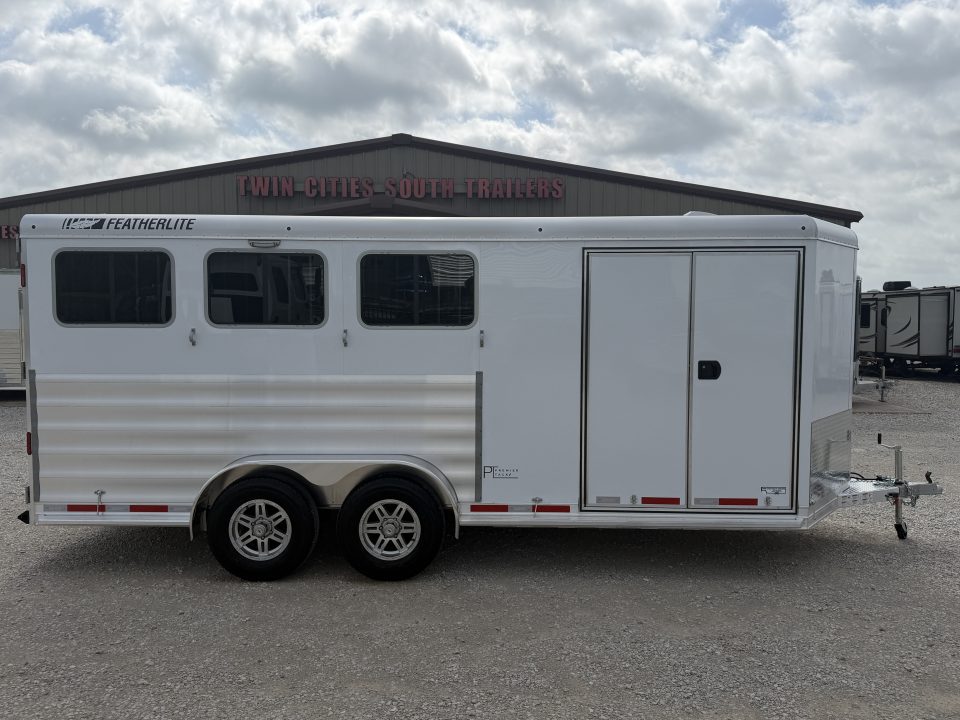 New 2026 Featherlite 3 Horse Premier Tack Bumper Pull Horse Trailer