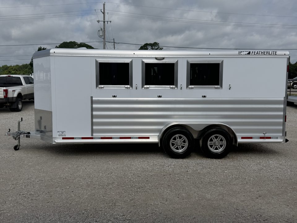 New 2026 Featherlite 3 Horse Premier Tack Bumper Pull Horse Trailer