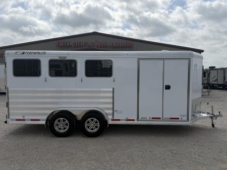 New 2026 Featherlite 3 Horse Premier Tack Bumper Pull Horse Trailer