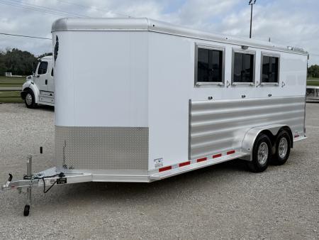 New 2026 Featherlite 3 Horse Premier Tack Bumper Pull Horse Trailer