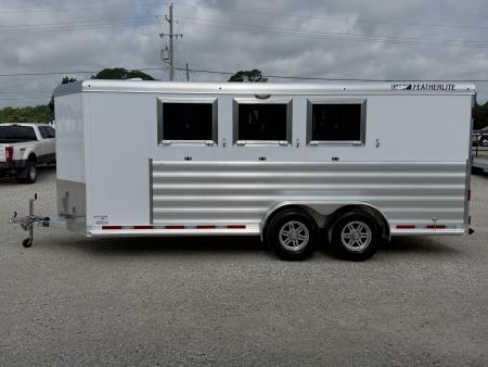 New 2026 Featherlite 3 Horse Premier Tack Bumper Pull Horse Trailer