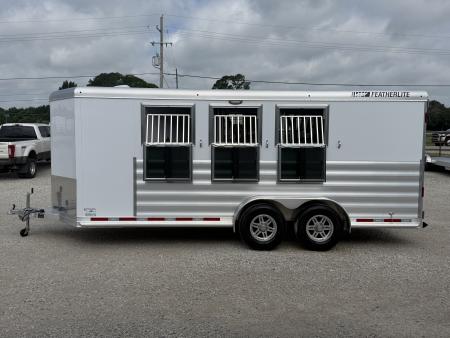 New 2026 Featherlite 3 Horse Premier Tack Bumper Pull Horse Trailer