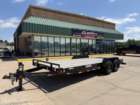 Used #355285 USED 2025 LOAD TRAIL CH 20 X 83 TANDEM AXLE 14K EQUIPMENT HAULER W/ MAX RAMPS