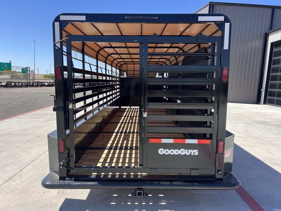 New 2027 Good Guys 6'8"x24' GN Bar Top Livestock Trailer - Wrangler