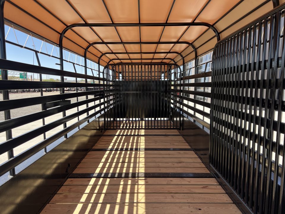 New 2027 Good Guys 6'8"x24' GN Bar Top Livestock Trailer - Wrangler