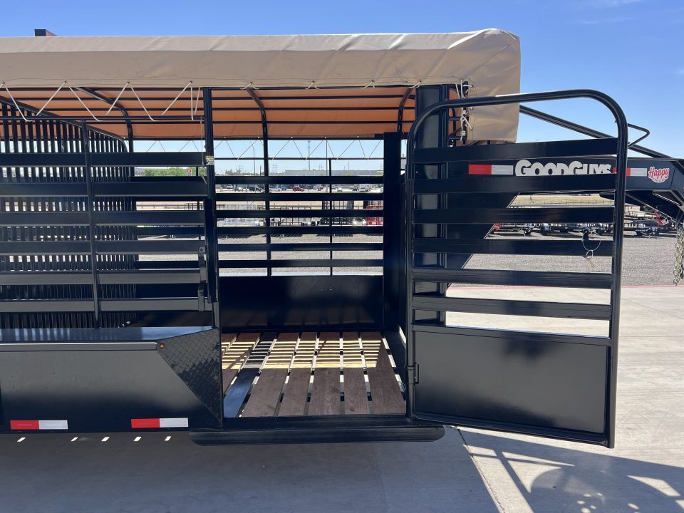 New 2027 Good Guys 6'8"x24' GN Bar Top Livestock Trailer - Wrangler