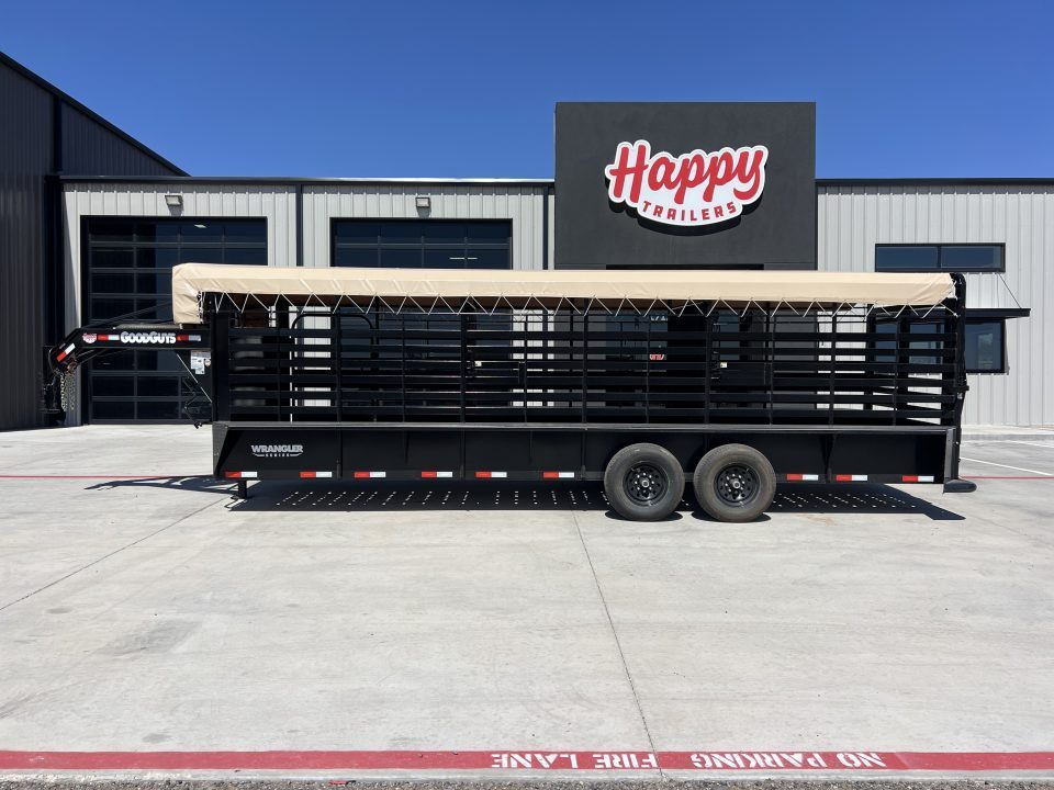 New 2027 Good Guys 6'8"x24' GN Bar Top Livestock Trailer - Wrangler