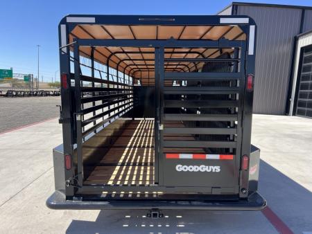 New 2027 Good Guys 6'8"x24' GN Bar Top Livestock Trailer - Wrangler