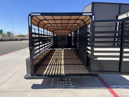 New 2027 Good Guys 6'8"x24' GN Bar Top Livestock Trailer - Wrangler