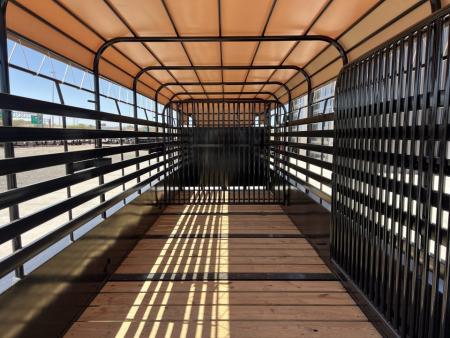 New 2027 Good Guys 6'8"x24' GN Bar Top Livestock Trailer - Wrangler
