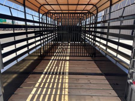 New 2027 Good Guys 6'8"x24' GN Bar Top Livestock Trailer - Wrangler