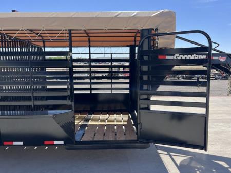 New 2027 Good Guys 6'8"x24' GN Bar Top Livestock Trailer - Wrangler