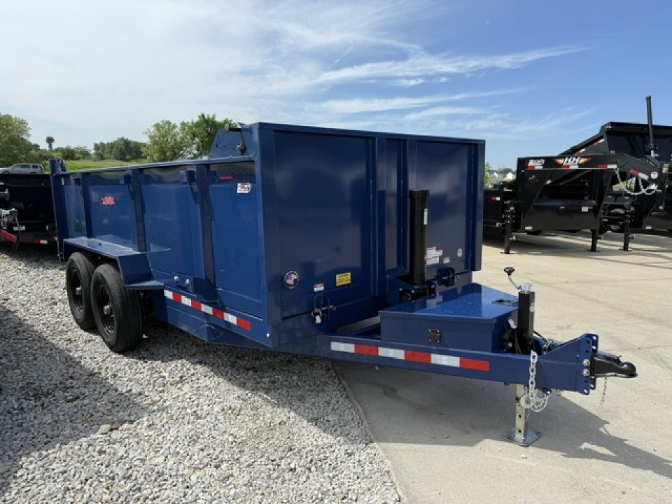 New 2026 Watchdog Blue 7'x14' 14k Bird Dog 36" Side Dump Trailer