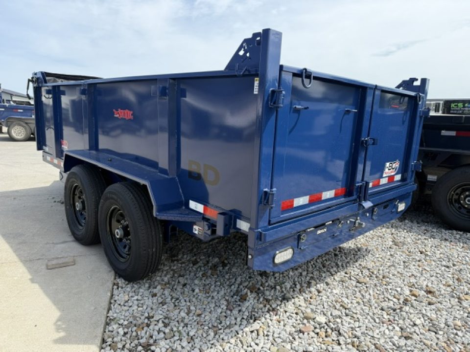 New 2026 Watchdog Blue 7'x14' 14k Bird Dog 36" Side Dump Trailer