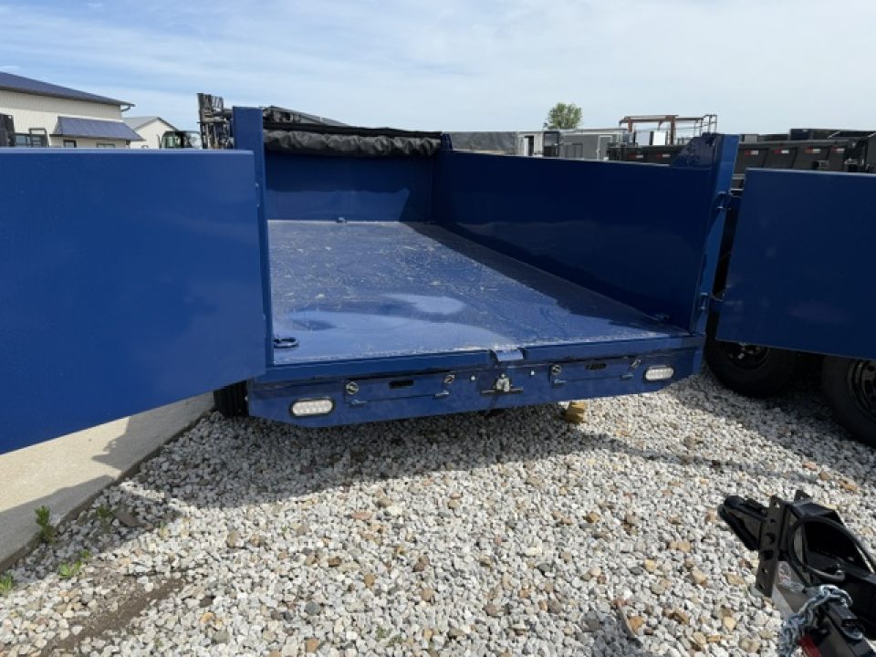 New 2026 Watchdog Blue 7'x14' 14k Bird Dog 36" Side Dump Trailer