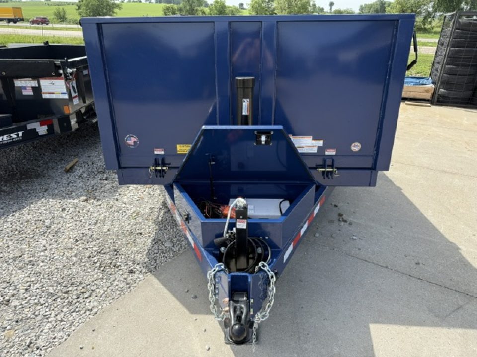 New 2026 Watchdog Blue 7'x14' 14k Bird Dog 36" Side Dump Trailer