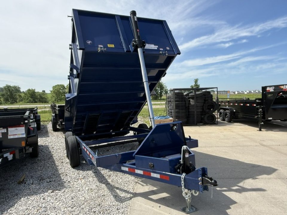 New 2026 Watchdog Blue 7'x14' 14k Bird Dog 36" Side Dump Trailer