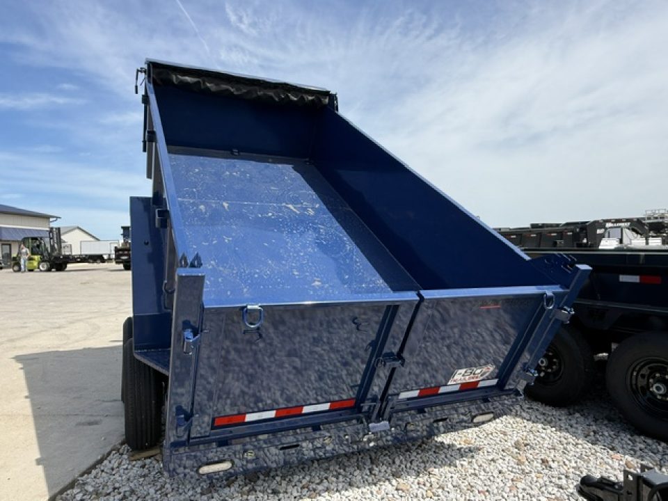 New 2026 Watchdog Blue 7'x14' 14k Bird Dog 36" Side Dump Trailer
