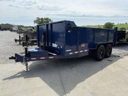 New 2026 Watchdog Blue 7'x14' 14k Bird Dog 36  Side Dump Trailer