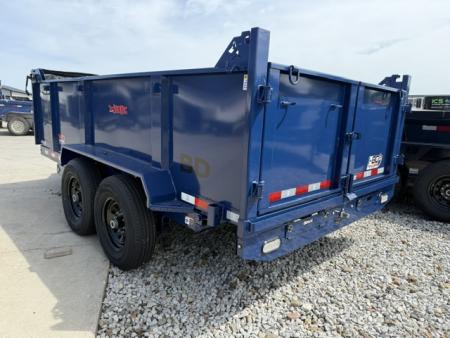 New 2026 Watchdog Blue 7'x14' 14k Bird Dog 36" Side Dump Trailer