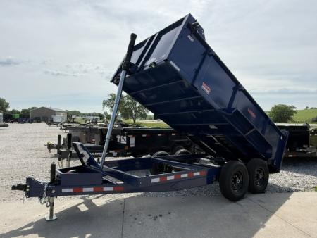 New 2026 Watchdog Blue 7'x14' 14k Bird Dog 36" Side Dump Trailer