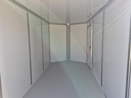 New 2026 Cell-Tech Trailers 7x14 7K White Enclosed Trailer w/ Blackout Pkg