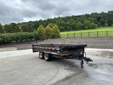 Used PJ Trailers 96 x14' Deck Over Dump 14k
