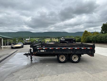 Used PJ Trailers 96"x14' Deck Over Dump 14k