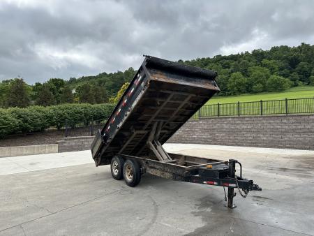 Used PJ Trailers 96"x14' Deck Over Dump 14k