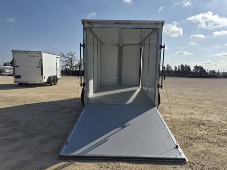 New 2026 Cell-Tech Trailers 7x14 7K White Enclosed Trailer w/ Blackout Pkg
