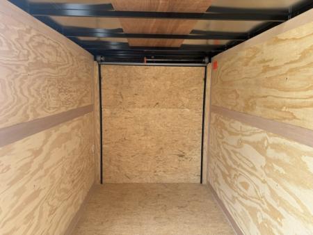 New 2026 Cross Silver 6'x12 3k Beta Flat Top V-Nose Enclosed Cargo Trailer