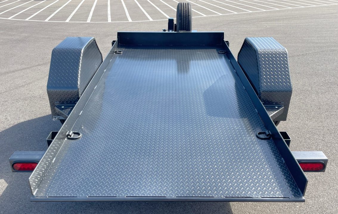 New Diamond C 59"x 10' DSA 7000lb (GVWR) Scissor Lift Tilt Equipment Trailer w/ Spare