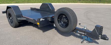 New Diamond C 59"x 10' DSA 7000lb (GVWR) Scissor Lift Tilt Equipment Trailer w/ Spare