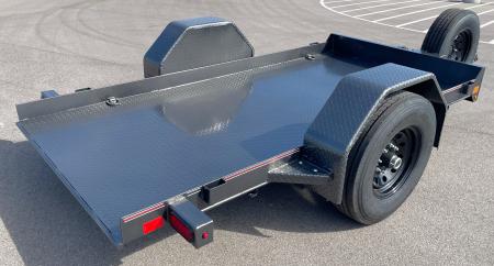 New Diamond C 59"x 10' DSA 7000lb (GVWR) Scissor Lift Tilt Equipment Trailer w/ Spare