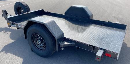 New Diamond C 59"x 10' DSA 7000lb (GVWR) Scissor Lift Tilt Equipment Trailer w/ Spare