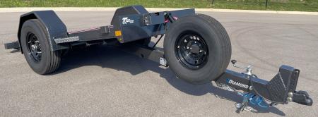 New Diamond C 59"x 10' DSA 7000lb (GVWR) Scissor Lift Tilt Equipment Trailer w/ Spare