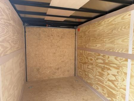 New 2026 Cross Silver 7'x14' 7k Beta Flat Top V-Nose Enclosed Cargo Trailer