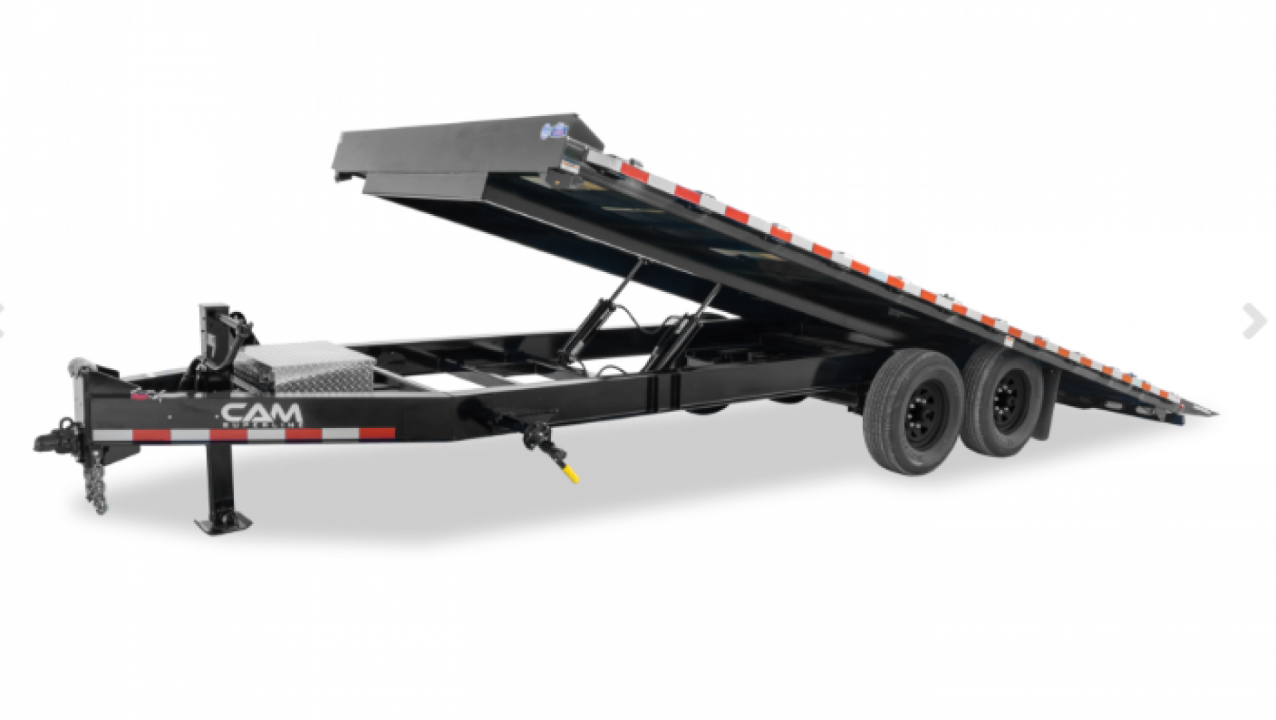 New 2026 CAM Superline 22' HD Deckover Full **POWER** Tilt Equipment Hauler (8K Axles!)