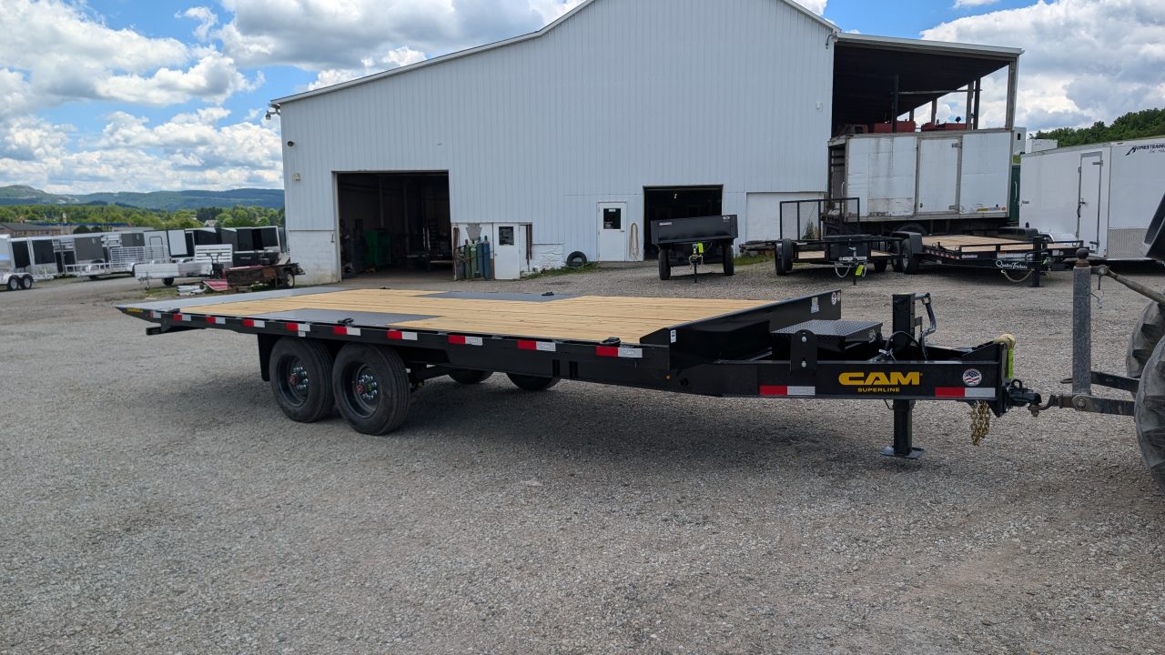 New 2026 CAM Superline 22' HD Deckover Full **POWER** Tilt Equipment Hauler (8K Axles!)
